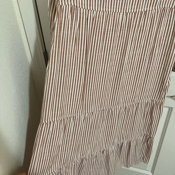 Max Studio Pink Striped Long Sleeve Dress - Picture 4 of 4